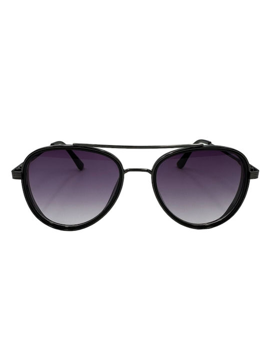 V-store Sonnenbrillen mit Schwarz Rahmen und Schwarz Verlaufsfarbe Linse 80-803PURPLE