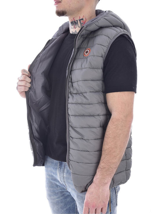 Just Emporio Ανδρικό Μπουφάν Puffer Anthracite