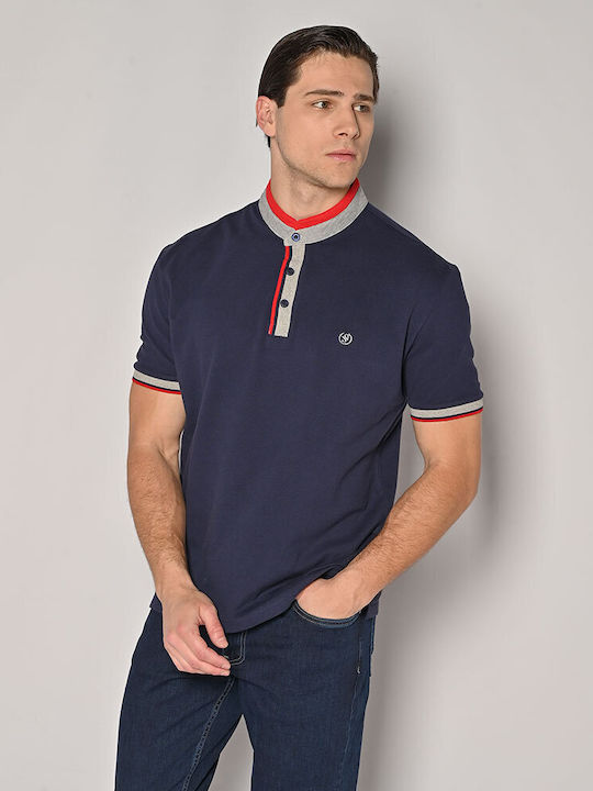 Sogo Ανδρική Μπλούζα Polo Navy Μπλε