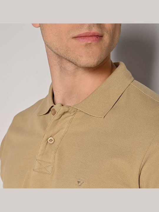 Polo Short Sleeve Blouse Beige