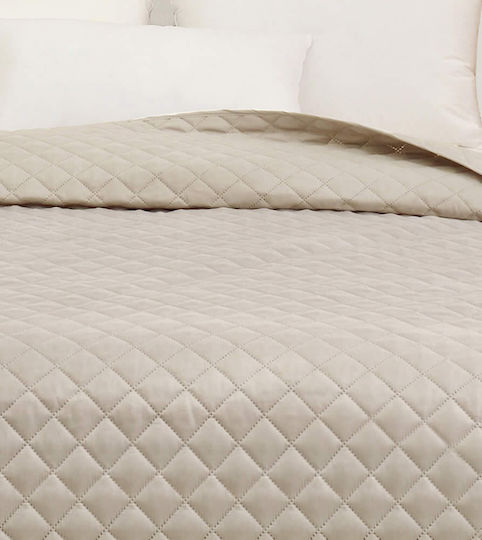 Melinen Tosca Κουβερλί King Size Microfiber Ecru 260x240cm