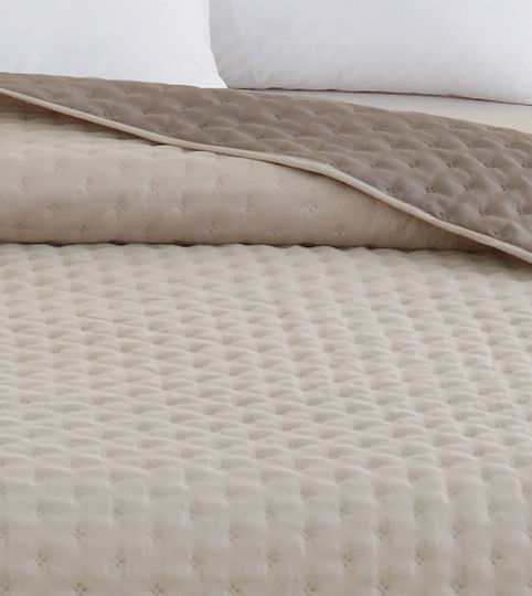 Melinen Renzo Kingsize Ecru / Grau 260x240cm