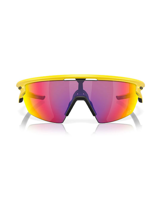 Oakley Tour De France Sunglasses with Yellow Plastic Frame and Multicolour Mirror Lens OO9403-1236