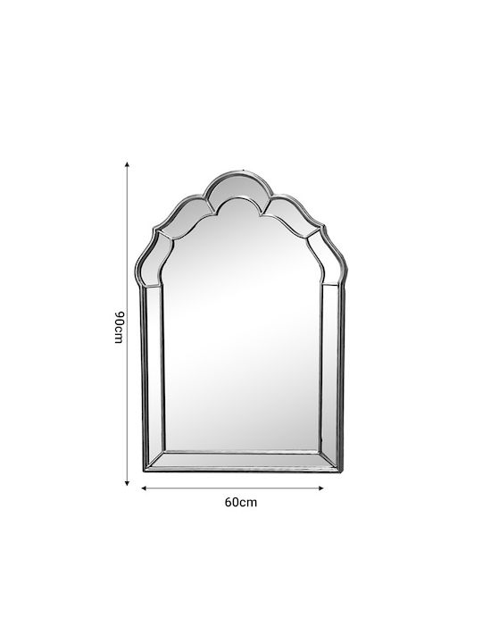 Inart Xoton Inart Wall Mirror with Gold Metallic Frame 90x60cm 1pcs