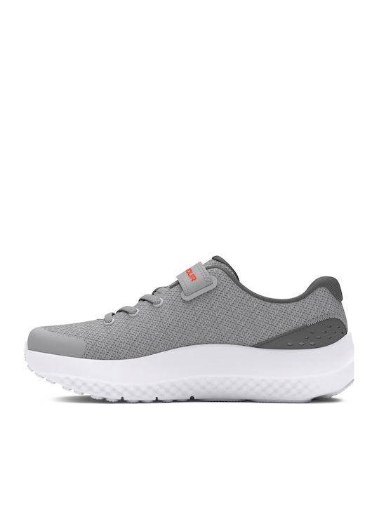 Surge 4 Kids Sports Shoes Running with Hoop & Loop Closure Gray