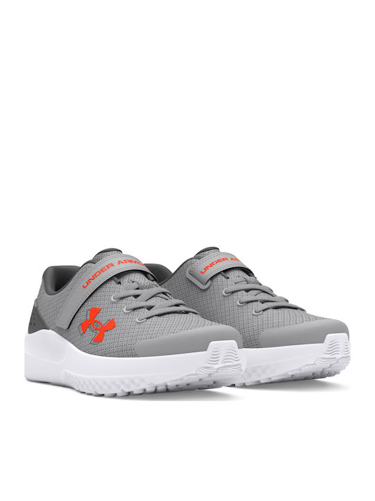 Surge 4 Kids Sports Shoes Running with Hoop & Loop Closure Gray