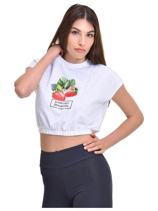 Women's Crop Top Cotton Sleeveless Red