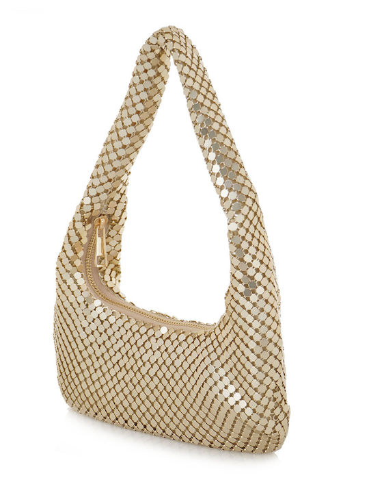 Exe Damen Tasche Schulter Gold