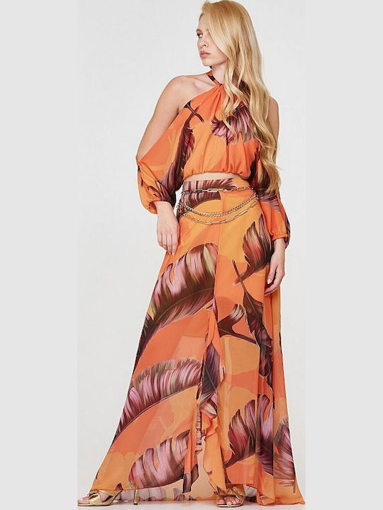Set mit Maxi Rock Orange