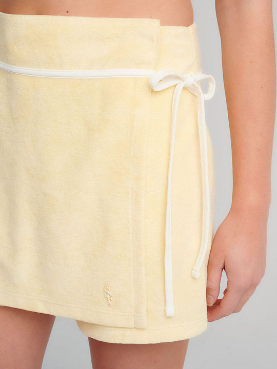 SugarFree Ψηλόμεση Mini Φούστα Φάκελος σε Κίτρινο χρώμα