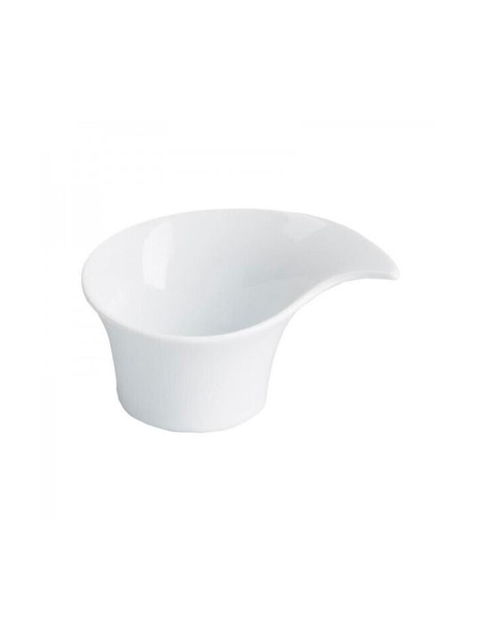 Soler Hispania Servierschüssel Rund aus Porzellan Weiß mit Durchmesser 9.5cm