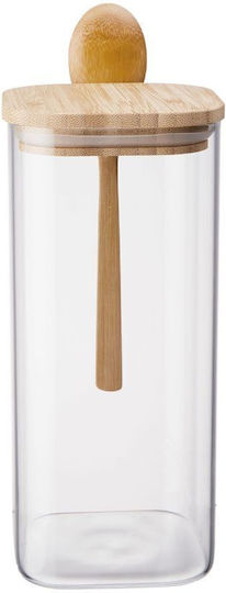 Butlers Glass Coffee Tea Jar with Airtight Lid Transparent 1800ml