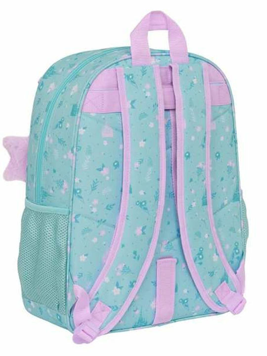 Frozen District School Bag Backpack Elementary, Elementary in Blue color 19lt