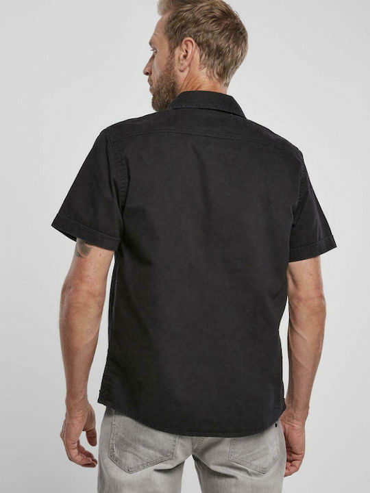 Brandit Bd4024 Men's Shirt Short Sleeve Black