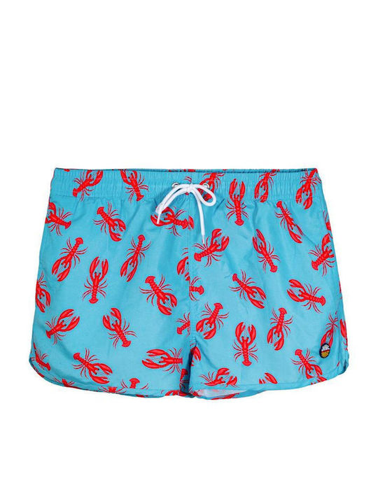 Men's Swimwear Blue Lobster Print