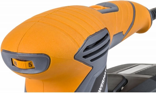 Powermat Ексцентрично Трибе 125мм Електрически 1200W с Регулиране на Скоростта и със Система за Аспирация