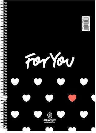 Spiral Notebook with Various Designs A4 21x29 180 pages 3 Subjects 5538