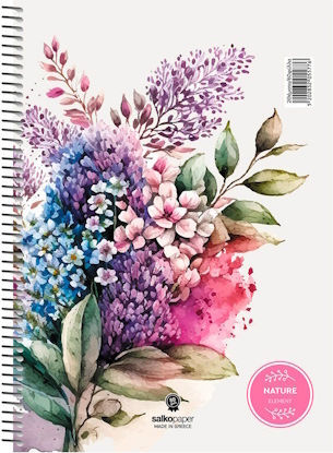 Spiral Notebook Nature A4 21x29 240 pages 4 Subjects 5579