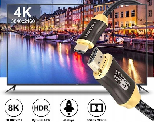 Cablu HDMI de sex masculin - HDMI de sex masculin 3m Negru