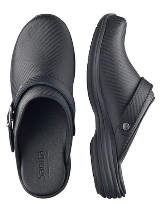 Sanita Damen Clogs Schwarz