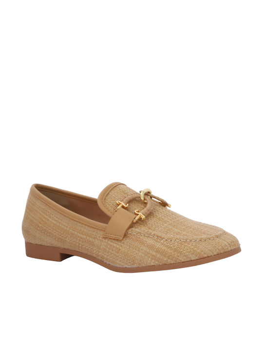 Attrattivo Damen Mokassins in Beige Farbe