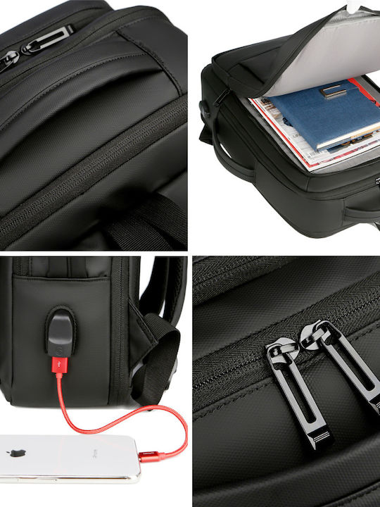 Tasche Rucksack für Laptop 15.6" in Schwarz Farbe