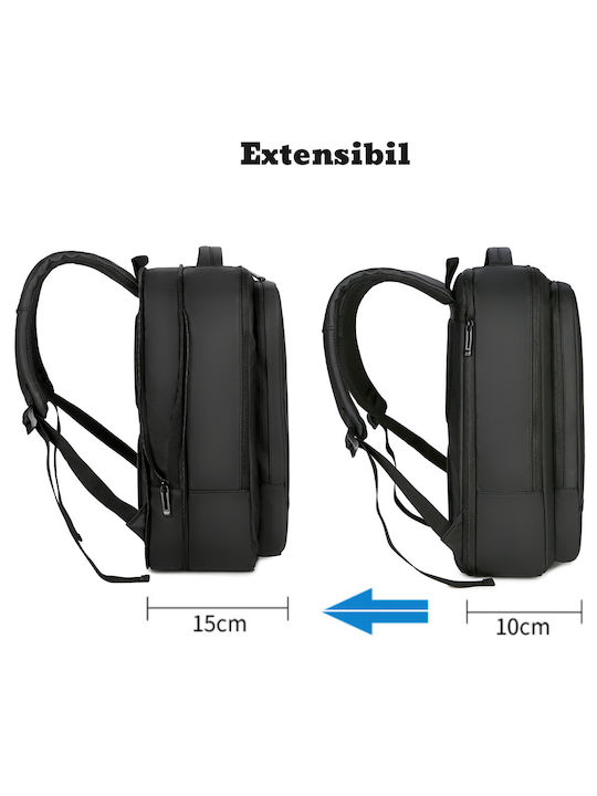 Τσάντα Πλάτης για Laptop 15.6" με Θύρα USB σε Γκρι χρώμα