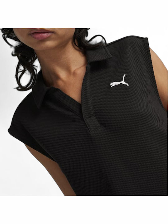 Rochie Mini Sport Fără Mâneci Neagră