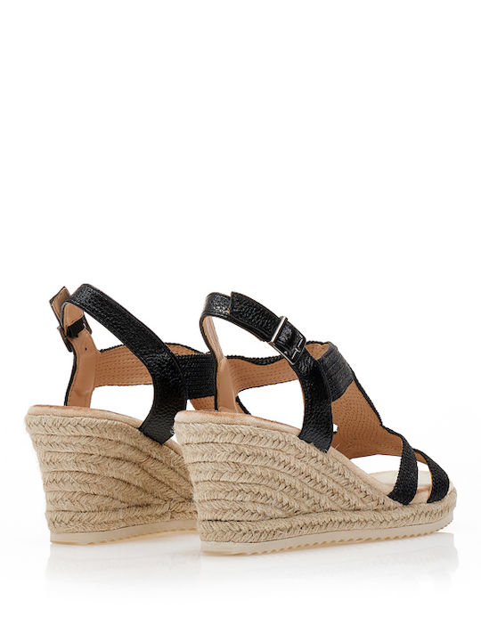 Women's T-Strap Platforms Black