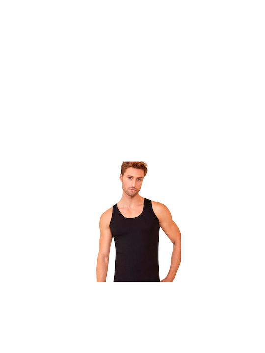 Berrak Men's Undershirt in Black Color