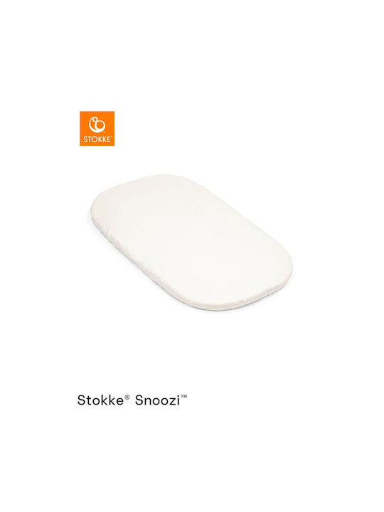 Stokke Set aus 2 Spannbettlaken für Snoozi Löwenzahn Beige Vanille Creme Wiege