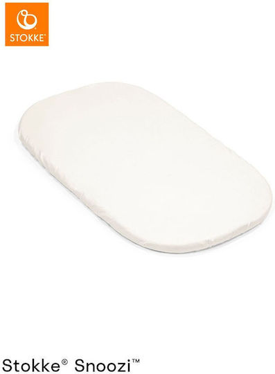Stokke Set of 2 Fitted Sheets for Snoozi Dandelion Beige Vanilla Cream Bassinet