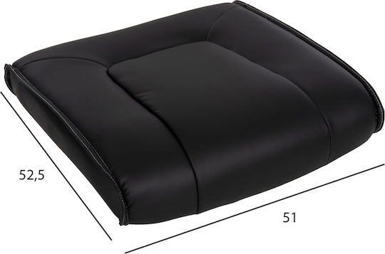 HomeMarkt Sitzmöbel für Bürostuhl mit Leder 51x52,5x10cm Schwarz