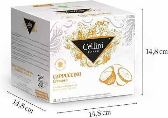 Cellini Капсули Cappuccino Съвместими с машина Dolce Gusto 10капси