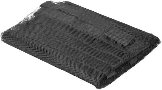 Strend Pro Moskitonetz Tür Aufklappbar Schwarz aus Polyester 120x220cm