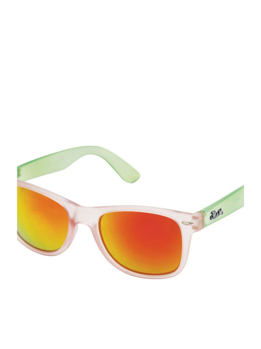 V-store Sunglasses Transparent with Acetate Frame & Orange Lens