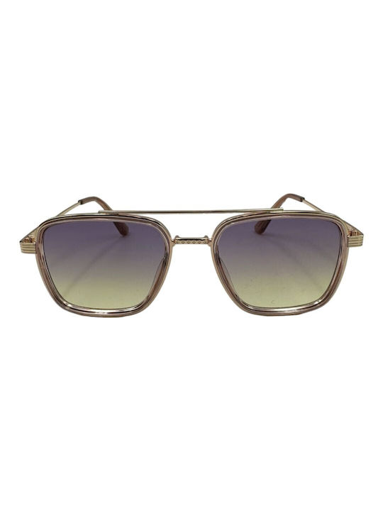 V-store Sunglasses with Gray Frame and Green Gradient Lens 80-802-03