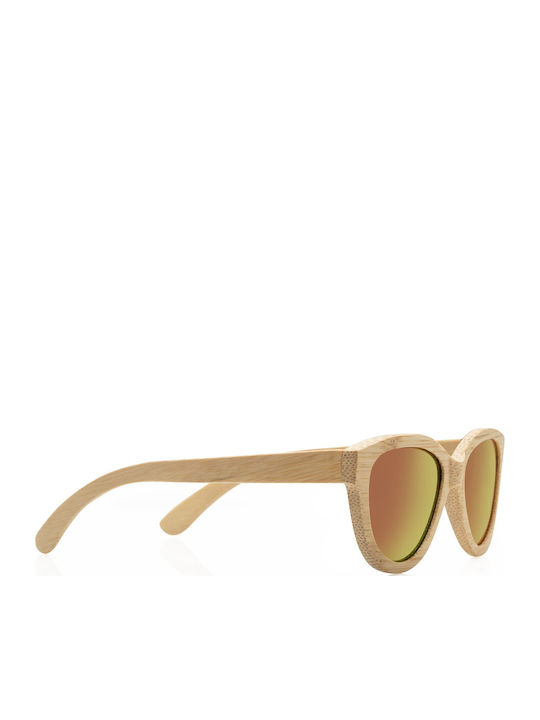 V-store Women's Sunglasses with Multicolour Plastic Frame and Brown Gradient Polarized Lens WD017