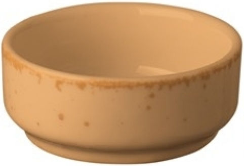 Lukanda Serving Bowl Round made of Porcelain Brown with Diameter 6.5cm