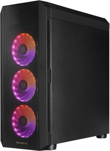 Chieftec Scorpion 4 Gaming Mini Tower Κουτί Υπολογιστή με Πλαϊνό Παράθυρο και RGB Φωτισμό Μαύρο