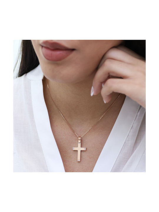 Women's Rose Gold Plated Cross