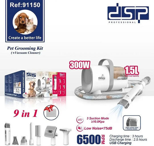 Комплект за подстригване на домашни любимци с присмукваща се 91150 Dsp 616195 Код 616195