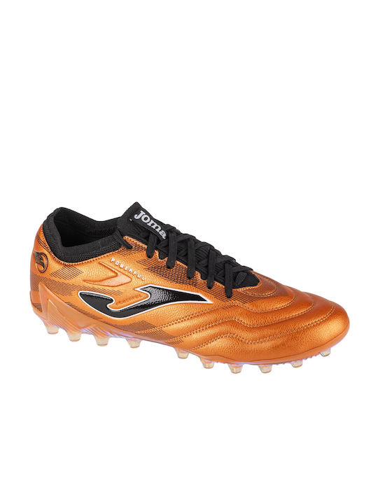 Joma Low Football Shoes AG with Cleats Gold