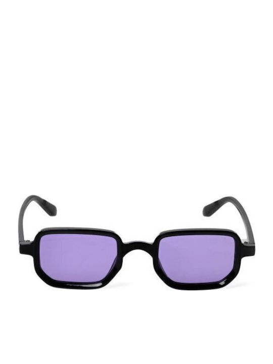 AV Sunglasses Kaia Women's Sunglasses with Black Plastic Frame and Purple Lens