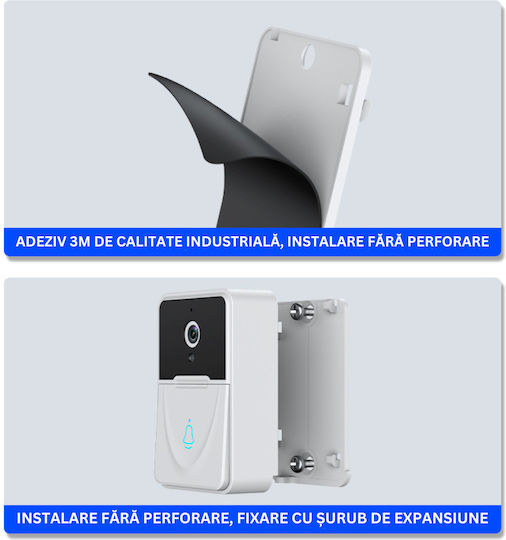 Wireless Doorbell Wi-Fi White