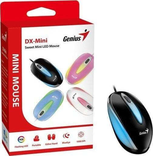 Genius DX-Mini Ενσύρματο Ποντίκι Μαύρο