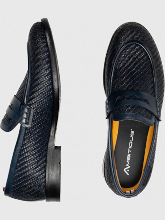 Leder Herren Mokassins in Schwarz Farbe