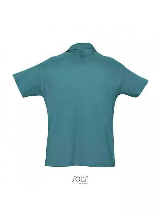 Sol's Summer Ii Men's Short Sleeve Promotional Blouse Duck Blue