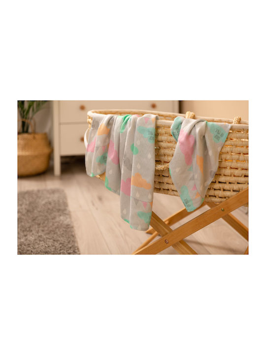 Sensillo Multicolour Baby Burp Cloth 75x75cm 2 Pieces