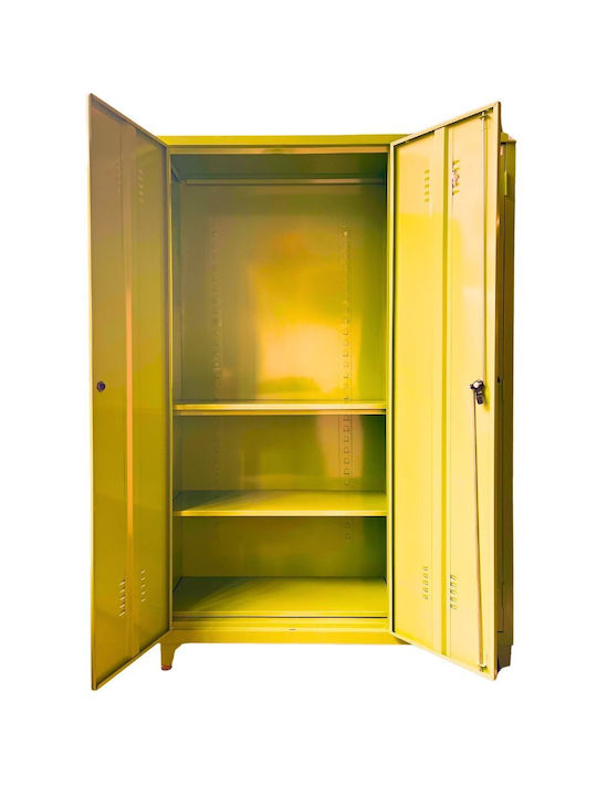 Dulap Trei Frunze Metalic Galvanizat Cu Δin Posibilitatea De Blocare 120x45x175 Cm